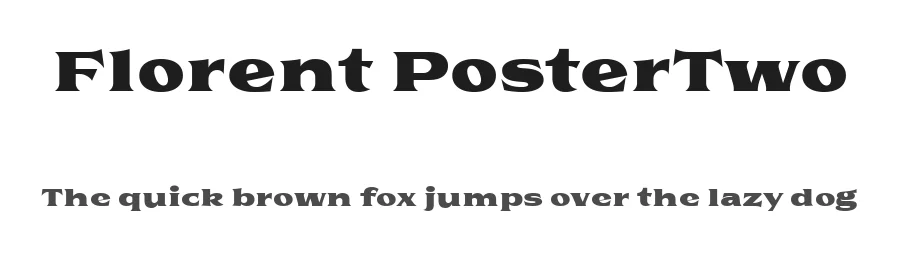 Florent PosterTwo by Cahya Sofyan — Display Font