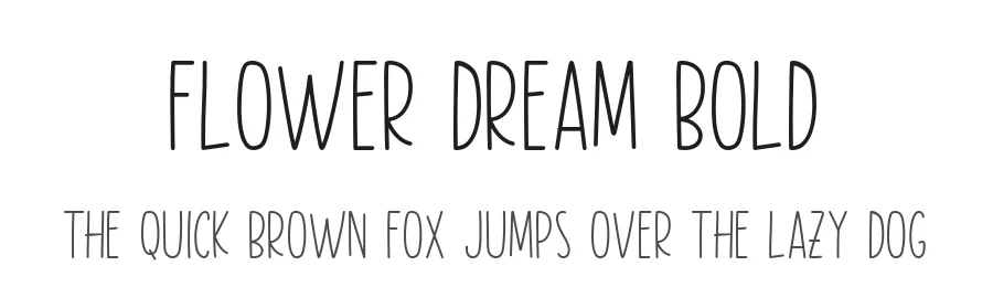 Flower Dream Bold by Rizky Awaludin β Display Font