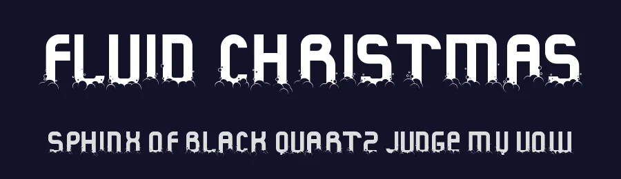 Fluid Christmas by Qkila — Display Font — thumbnail 2