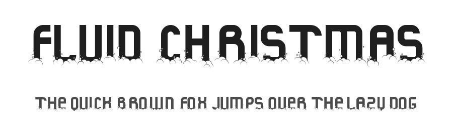 Fluid Christmas by Qkila — Display Font