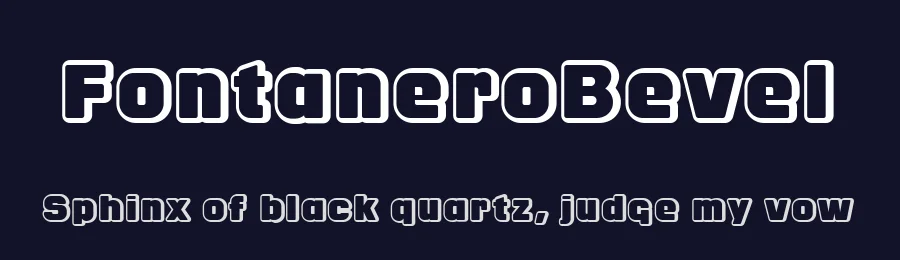FontaneroBevel by Fernando Haro — Display Font — thumbnail 2