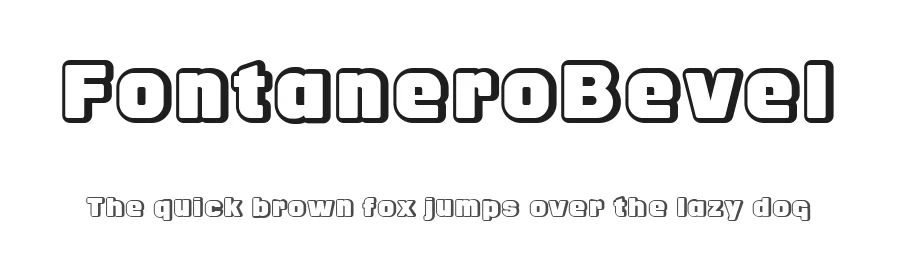FontaneroBevel by Fernando Haro — Display Font