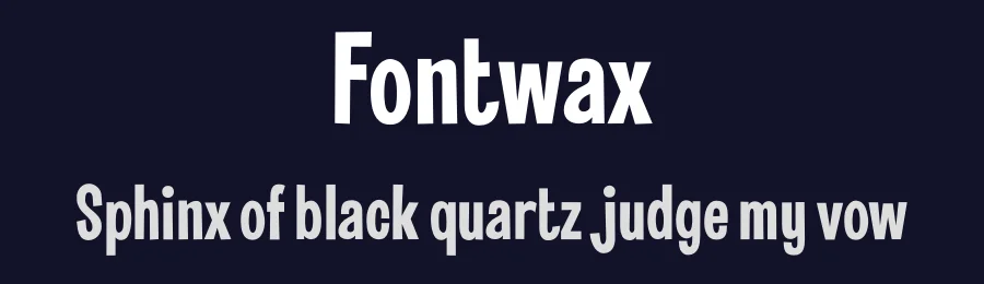 Fontwax by Kustomtype — Display Font — thumbnail 2