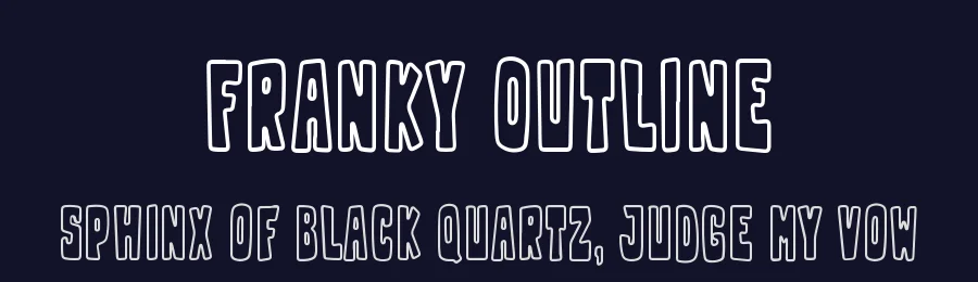 Franky Outline by M Arif Dwi Prasetyo & Eko Nurcahyo — Display Font — thumbnail 2