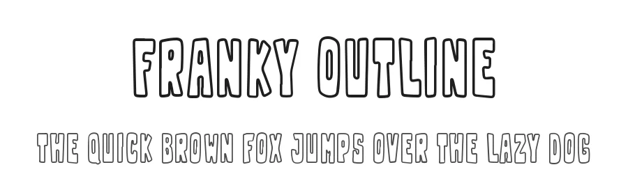 Franky Outline by M Arif Dwi Prasetyo & Eko Nurcahyo — Display Font