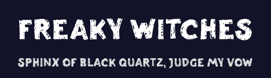 Freaky Witches by Masa Aska Sanurumi — Display Font — thumbnail 2