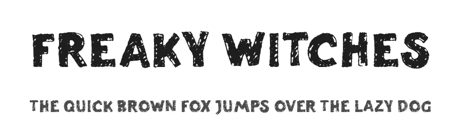 Freaky Witches by Masa Aska Sanurumi — Display Font