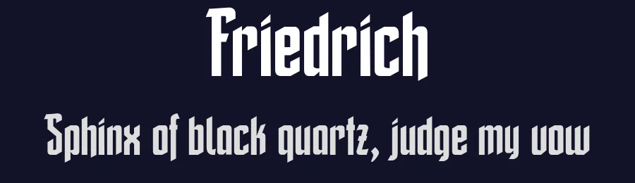 Friedrich by Fabian Kirst — Sans Font — thumbnail 2