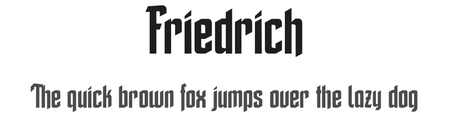Friedrich by Fabian Kirst โ Sans Font