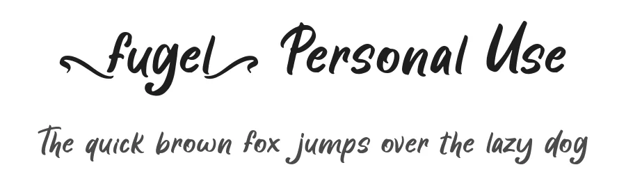 Fugel Personal Use by Fadli Ramadhan Iskandar — Sans Font