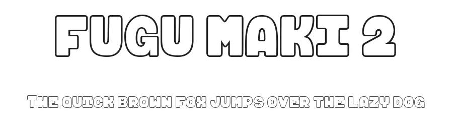 FUGU MAKI 2 by dcoxy Medina Gregory — Display Font
