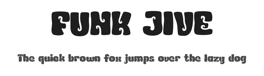 FUNK JIVE by PINISIART TEAM — Display Font
