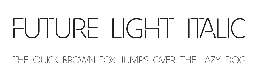 Future Light Italic by Joseph Dawson — Sans Font