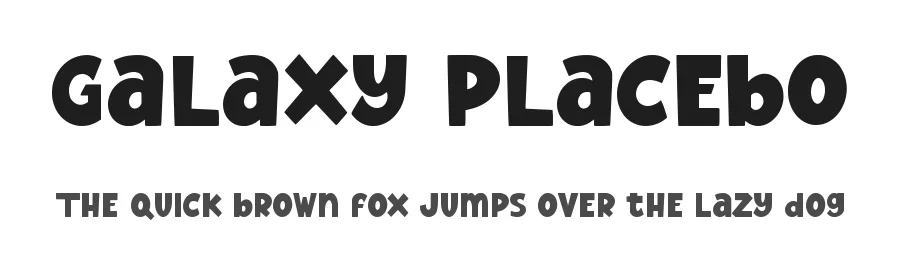 Galaxy Placebo by Adante Creative — Sans Font