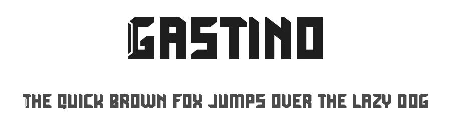 Gastino by RoninDesign β Display Font