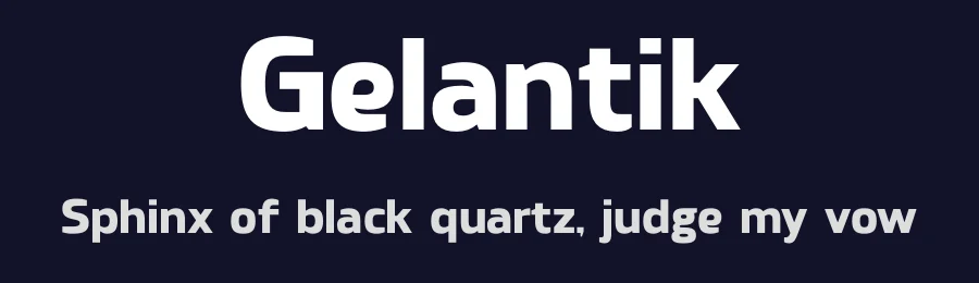 Gelantik by Typeformers — Sans Font — thumbnail 2