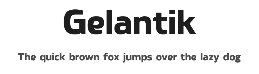 Gelantik by Typeformers — Sans Font