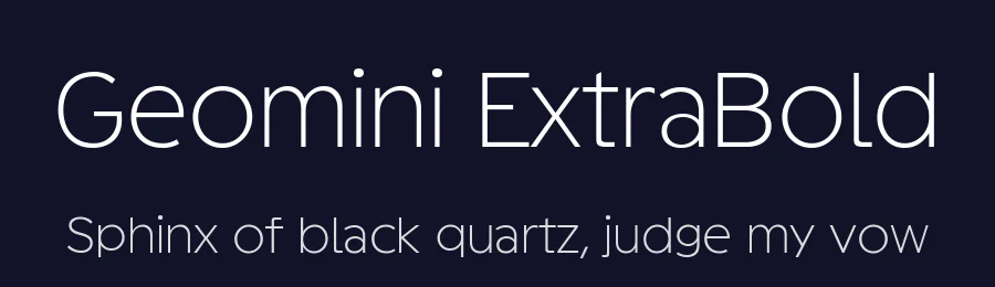 Geomini ExtraBold by FontBob — Display Font — thumbnail 2