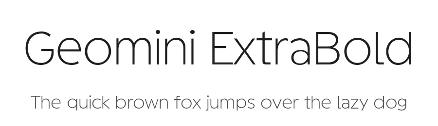 Geomini ExtraBold by FontBob — Display Font