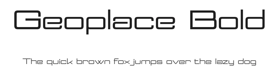 Geoplace Bold by Fernando Haro — Display Font