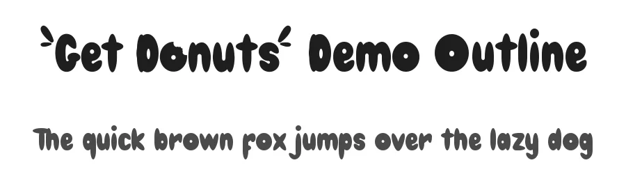 Get Donuts Demo Outline by Shalsha & Suci Anita — Display Font