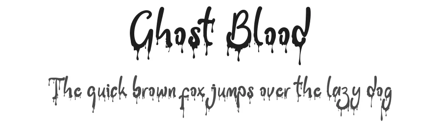 Ghost Blood by Selvia Design 2023 (Selvia Cahya Kusuma Devi) — Display Font