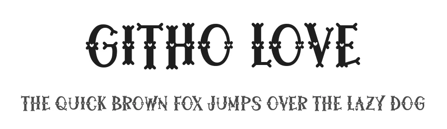 Githo Love by Situjuh Nazara — Display Font