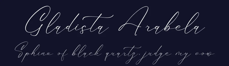 Gladista Arabela by Heru Utama Putra — Script Font — thumbnail 2
