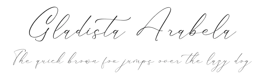 Gladista Arabela by Heru Utama Putra — Script Font