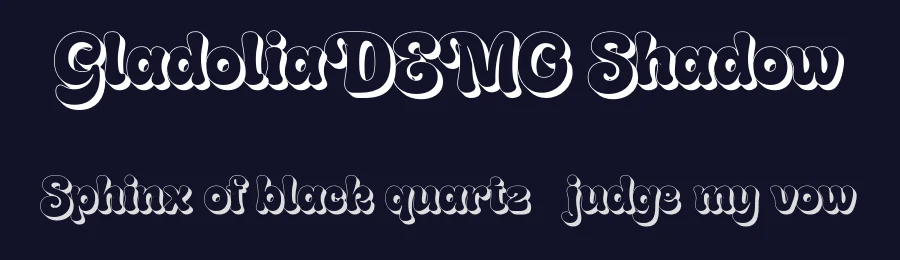 GladoliaDEMO Shadow by Dharmas Studio — Display Font — thumbnail 2