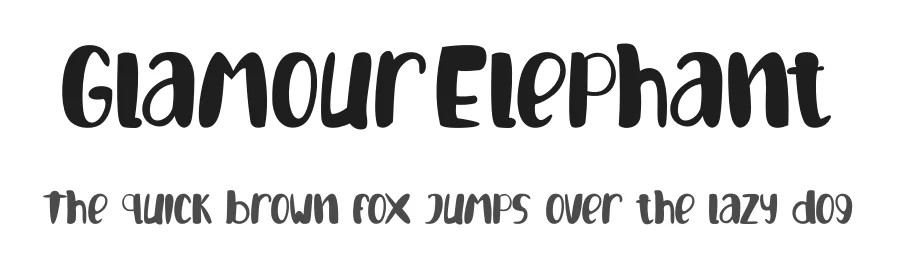 GlamourElephant by Alfin Ridhowi — Display Font