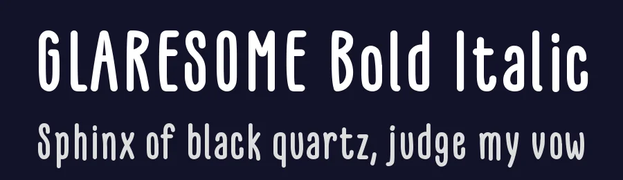 GLARESOME Bold Italic by Situjuh Nazara — Script Font — thumbnail 2