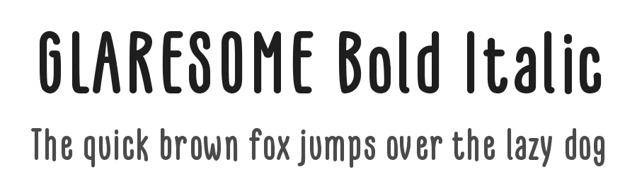 GLARESOME Bold Italic by Situjuh Nazara — Script Font