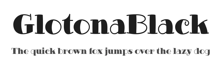 GlotonaBlack by Fernando Haro — Display Font