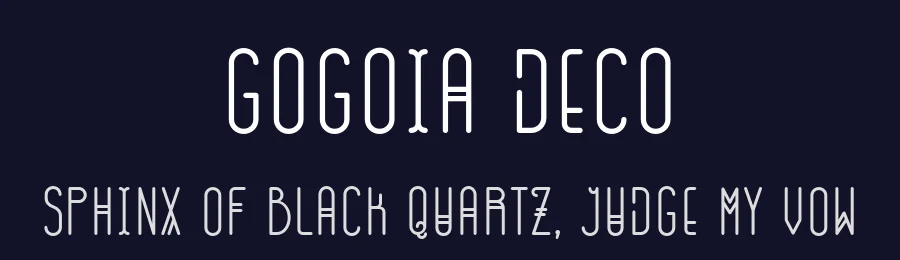 GOGOIA Deco by Alan de Sousa — Display Font — thumbnail 2