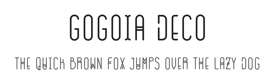 GOGOIA Deco by Alan de Sousa — Display Font
