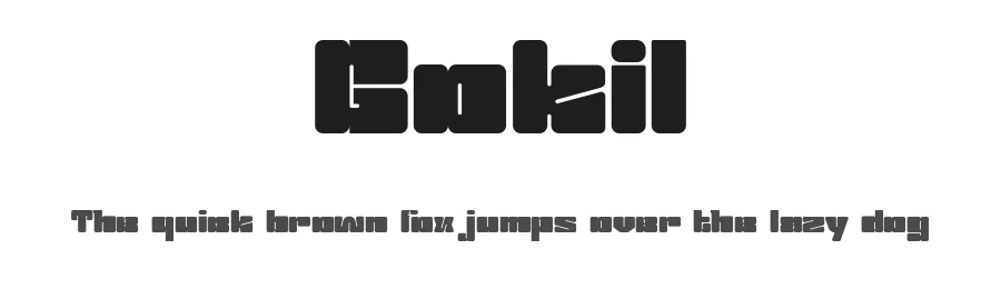 Gokil by Fajar Ramadan — Display Font
