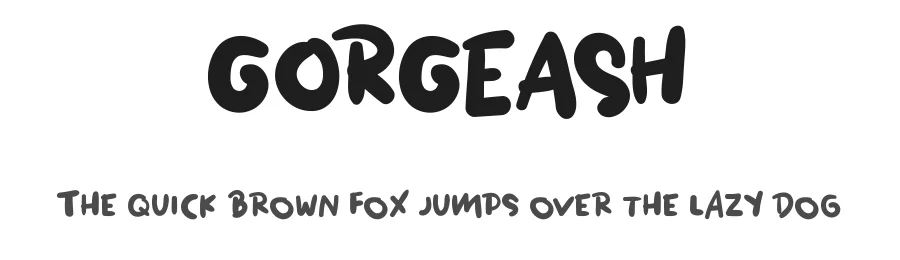 GORGEASH by nami_studio — Display Font