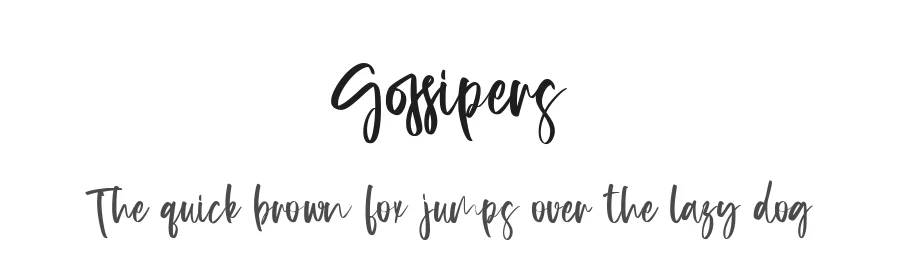 Gossipers by arendxstudio β Script Font