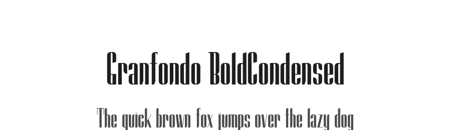 Granfondo BoldCondensed by Fabio Servolo — Display Font