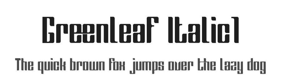 Greenleaf Italic1 by KongFont โ Display Font