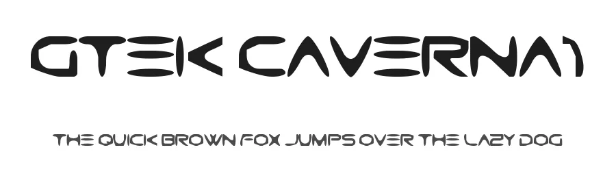 Gtek Caverna1 by Carlos Matteoli a.k.a. Qbotype — Display Font