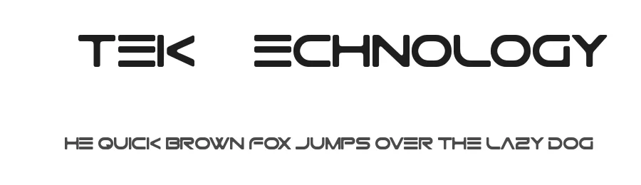 Gtek Technology by Carlos Matteoli a.k.a. Qbotype — Display Font