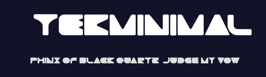 Gtekminimal by Carlos Matteoli a.k.a. Qbotype — Display Font — thumbnail 2