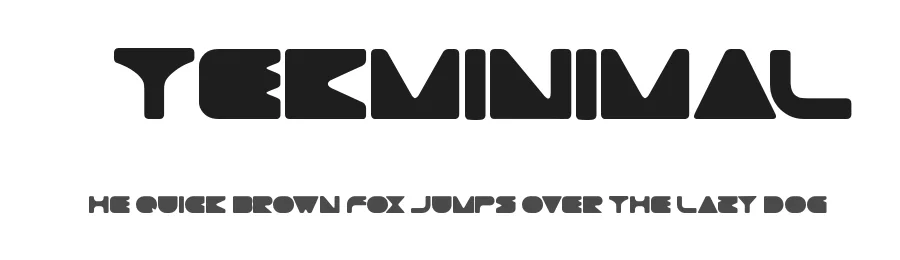 Gtekminimal by Carlos Matteoli a.k.a. Qbotype — Display Font
