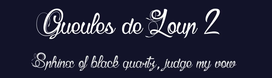 Gueules de Loup 2 by dcoxy Medina Gregory — Script Font — thumbnail 2