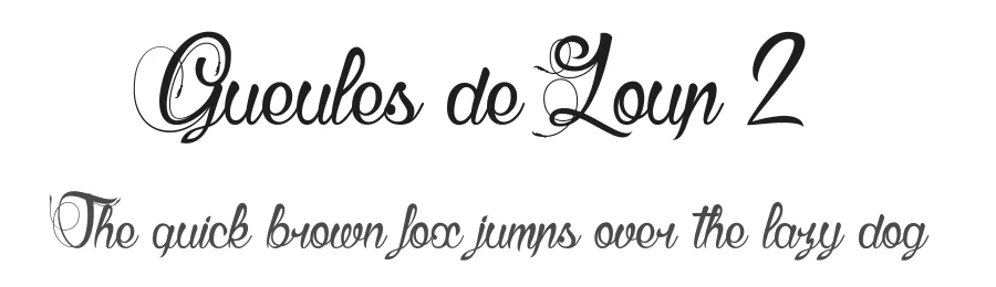 Gueules de Loup 2 by dcoxy Medina Gregory — Script Font