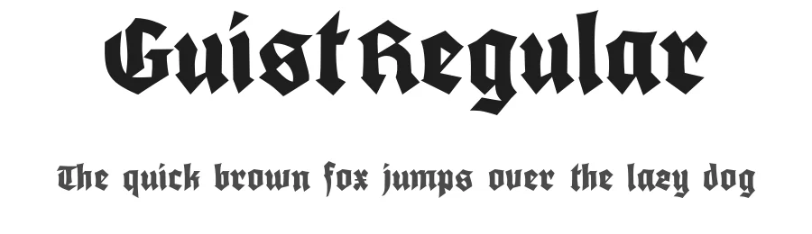 GuistRegular by Taufiqurrohman Nadri โ Sans Font