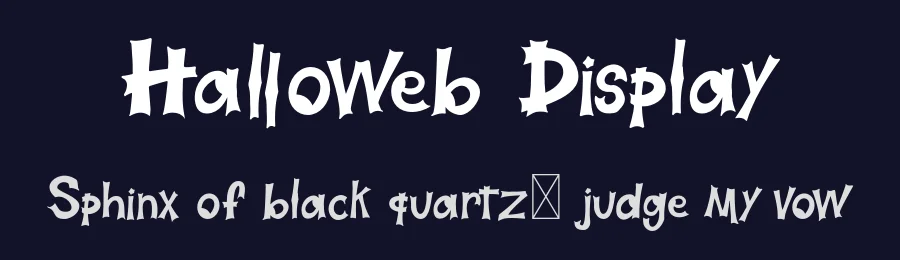 Halloweb Display by Fadli Ramadhan Iskandar — Display Font — thumbnail 2