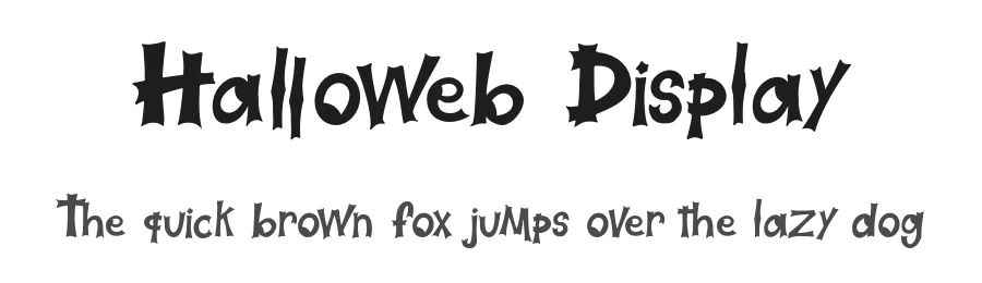 Halloweb Display by Fadli Ramadhan Iskandar — Display Font